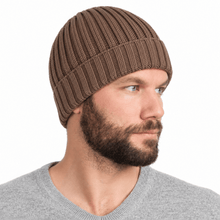 Carica l'immagine nel visualizzatore di Gallery, Riviera Berretto In Cashmere Costa 3 Brown - STANGA Pelletteria
