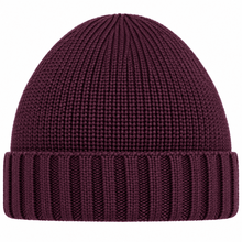 Carica l'immagine nel visualizzatore di Gallery, Riviera Berretto In Cashmere Cupola Rasata Prugna - STANGA Pelletteria
