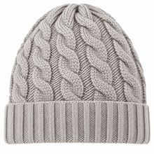 Carica l'immagine nel visualizzatore di Gallery, Riviera Berretto In Cashmere Treccia Senza Risvolto Silver - STANGA Pelletteria
