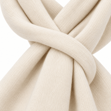 Carica l'immagine nel visualizzatore di Gallery, Riviera Collo In Cashmere Con Asola Donna Panna - STANGA Pelletteria
