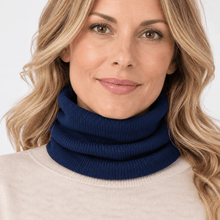 Carica l'immagine nel visualizzatore di Gallery, Riviera Collo In Cashmere Tubolare Marine - STANGA Pelletteria
