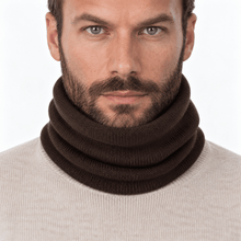 Carica l'immagine nel visualizzatore di Gallery, Riviera Collo In Cashmere Tubolare Moro - STANGA Pelletteria
