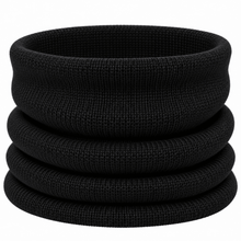 Carica l'immagine nel visualizzatore di Gallery, Riviera Collo In Cashmere Tubolare Nero - STANGA Pelletteria
