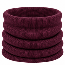 Carica l'immagine nel visualizzatore di Gallery, Riviera Collo In Cashmere Tubolare Prugna - STANGA Pelletteria
