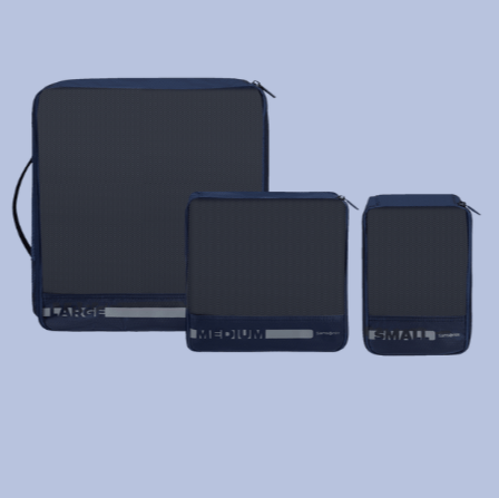 Samsonite Pack - Sized Set Di 3 Organizzatori Da Viaggio Navy - STANGA Pelletteria