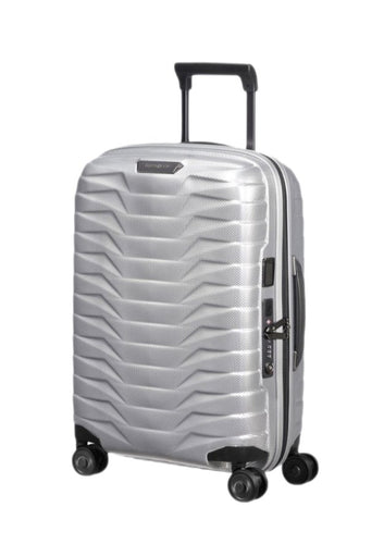 Samsonite Proxis Trolley espandibile (4 ruote) 55cm Argento - STANGA Pelletteria