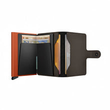 Carica l'immagine nel visualizzatore di Gallery, Secrid Miniwallet Matte Truffle&amp;Orange - STANGA Pelletteria
