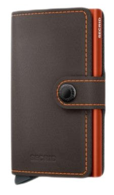 Secrid Miniwallet Matte Truffle&Orange - STANGA Pelletteria
