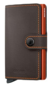 Secrid Miniwallet Matte Truffle&Orange - STANGA Pelletteria