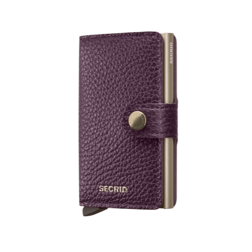 Secrid Miniwallet Pebble Grape - STANGA Pelletteria