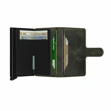 Carica l'immagine nel visualizzatore di Gallery, Secrid Miniwallet Vintage Olive - Black - STANGA Pelletteria

