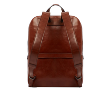 Carica l'immagine nel visualizzatore di Gallery, The Bridge Galileo Zaino Porta Pc Uomo Due Zip Marrone - STANGA Pelletteria
