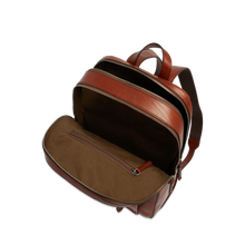 Carica l'immagine nel visualizzatore di Gallery, The Bridge Galileo Zaino Porta Pc Uomo Due Zip Marrone - STANGA Pelletteria
