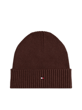 Carica l&#39;immagine nel visualizzatore di Gallery, Tommy Hilfiger Berretto con Cashmere e Bandierina Ricamata Marrone - STANGA Pelletteria
