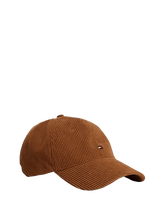 Carica l&#39;immagine nel visualizzatore di Gallery, Tommy Hilfiger Cappello da Baseball in Velluto a Coste Cognac - STANGA Pelletteria
