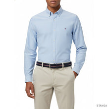 Carica l&#39;immagine nel visualizzatore di Gallery, Tommy Hilfiger Cintura Elastica Denton Corporate Space Blue - STANGA Pelletteria
