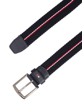 Carica l&#39;immagine nel visualizzatore di Gallery, Tommy Hilfiger Cintura Elastica Denton Corporate Space Blue - STANGA Pelletteria
