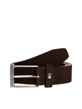 Carica l&#39;immagine nel visualizzatore di Gallery, Tommy Hilfiger Cintura in Pelle con Bandierina sul Passante Testa di Moro - STANGA Pelletteria
