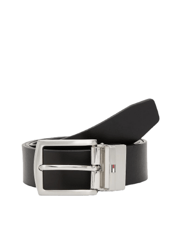 Tommy Hilfiger Cintura Reversibile Denton in Pelle Navy Blue - STANGA Pelletteria