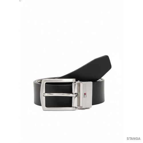 Tommy Hilfiger Cintura Reversibile Denton in Pelle Navy Blue - STANGA Pelletteria