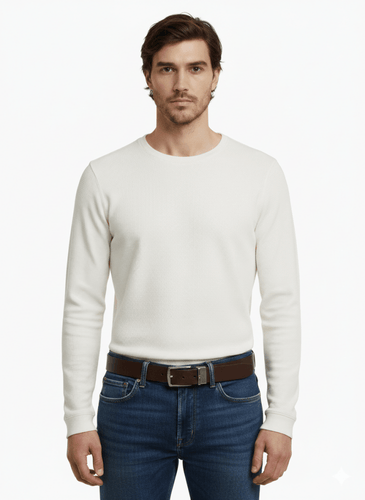 Tommy Hilfiger Cintura Reversibile Denton in Pelle Testa di Moro/Nero - STANGA Pelletteria