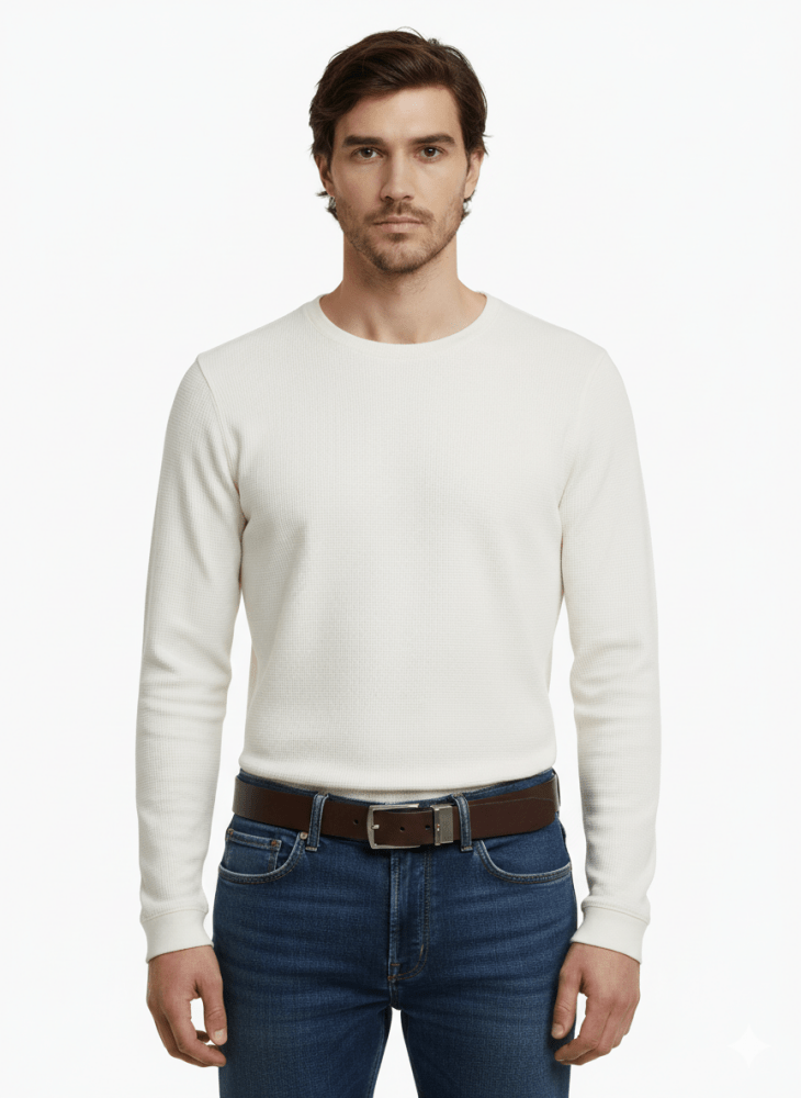 Tommy Hilfiger Cintura Reversibile Denton in Pelle Testa di Moro/Nero - STANGA Pelletteria