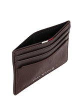 Carica l&#39;immagine nel visualizzatore di Gallery, Tommy Hilfiger Porta Carte di Credito Corporate in Pelle Cofee Bean - STANGA Pelletteria
