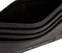 Carica l&#39;immagine nel visualizzatore di Gallery, Tommy Hilfiger Porta carte di credito TH Monogram in pelle Black - STANGA Pelletteria
