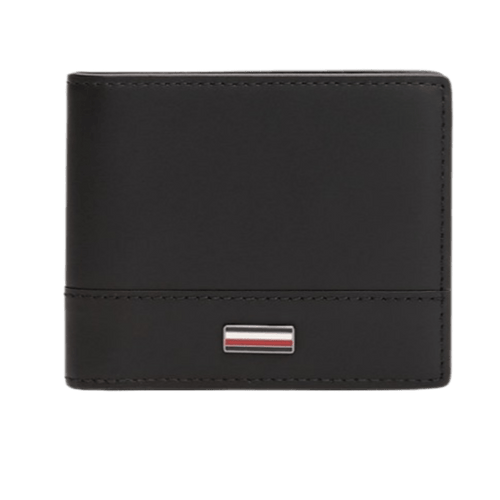 Tommy Hilfiger Portafogli bifold Corporate in pelle Black - STANGA Pelletteria