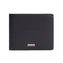 Carica l&#39;immagine nel visualizzatore di Gallery, Tommy Hilfiger Portafogli bifold Corporate in pelle liscia Space Blue - STANGA Pelletteria
