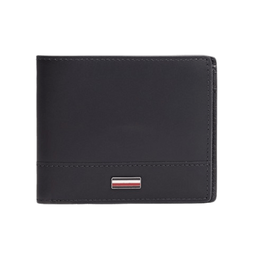 Tommy Hilfiger Portafogli bifold Corporate in pelle liscia Space Blue - STANGA Pelletteria