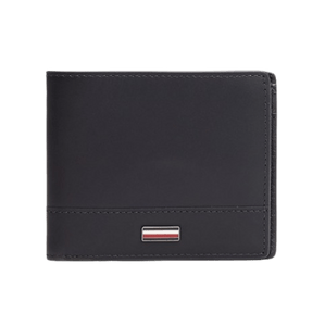 Tommy Hilfiger Portafogli bifold Corporate in pelle liscia Space Blue - STANGA Pelletteria