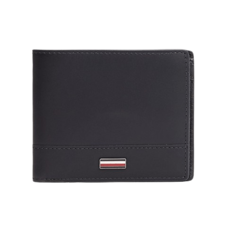 Tommy Hilfiger Portafogli bifold Corporate in pelle liscia Space Blue - STANGA Pelletteria