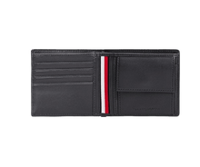 Carica l&#39;immagine nel visualizzatore di Gallery, Tommy Hilfiger Portafogli bifold Corporate in pelle liscia Space Blue - STANGA Pelletteria
