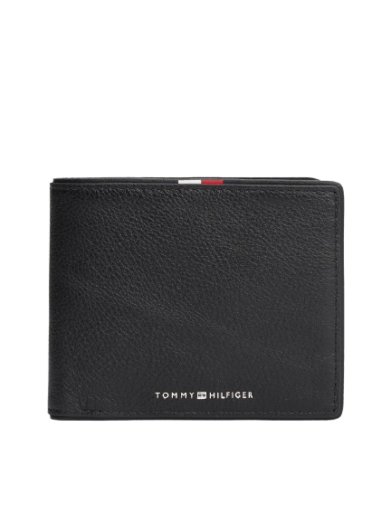 Tommy Hilfiger Portafogli Bifold Corporate in pelle Nero - STANGA Pelletteria