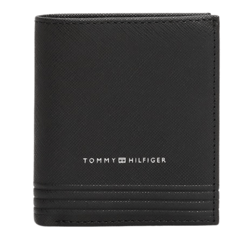 Tommy Hilfiger Portafogli bifold TH Business in pelle Black - STANGA Pelletteria