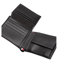 Carica l&#39;immagine nel visualizzatore di Gallery, Tommy Hilfiger Portafogli bifold TH Business in pelle Black - STANGA Pelletteria
