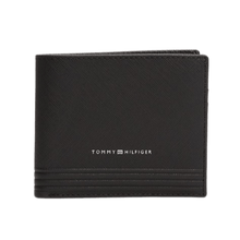 Carica l&#39;immagine nel visualizzatore di Gallery, Tommy Hilfiger Portafogli bifold TH Business in pelle Black - STANGA Pelletteria
