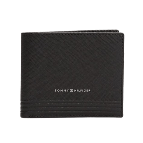 Tommy Hilfiger Portafogli bifold TH Business in pelle Black - STANGA Pelletteria
