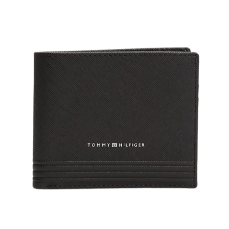 Tommy Hilfiger Portafogli bifold TH Business in pelle Black - STANGA Pelletteria
