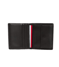 Carica l&#39;immagine nel visualizzatore di Gallery, Tommy Hilfiger Portafogli trifold Corporate in pelle Black - STANGA Pelletteria
