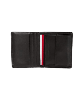 Tommy Hilfiger Portafogli trifold Corporate in pelle Black - STANGA Pelletteria