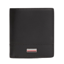 Carica l&#39;immagine nel visualizzatore di Gallery, Tommy Hilfiger Portafogli trifold Corporate in pelle Black - STANGA Pelletteria
