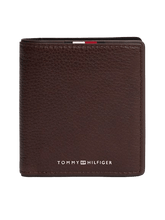 Carica l&#39;immagine nel visualizzatore di Gallery, Tommy Hilfiger Portafogli Trifold Corporate in Pelle Coffee Bean - STANGA Pelletteria

