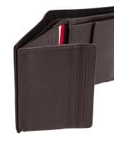 Carica l&#39;immagine nel visualizzatore di Gallery, Tommy Hilfiger Portafogli Trifold Corporate in Pelle Coffee Bean - STANGA Pelletteria
