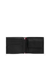 Carica l&#39;immagine nel visualizzatore di Gallery, Tommy Hilfiger Portafoglio Bifold in Pelle Con Bandierina Nero - STANGA Pelletteria
