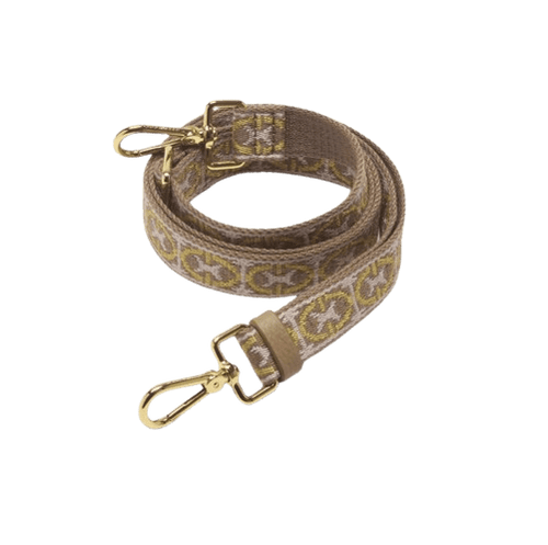 Tracolla Nastro Coccinelle Monogram Tricolor Multi Soleado/Skin - STANGA Pelletteria
