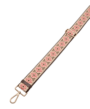 Carica l&#39;immagine nel visualizzatore di Gallery, Tracolla Nastro Coccinelle Nordic Multi Pink Clay/Brunette - STANGA Pelletteria
