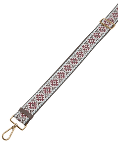 Tracolla Nastro Coccinelle Nordic Multi Ribes/Brunette - STANGA Pelletteria
