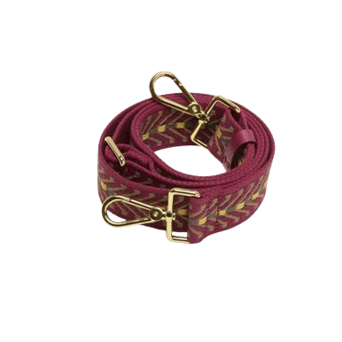 Tracolla Nastro Coccinelle Twill Mantas Multi Sangria - STANGA Pelletteria